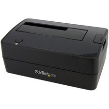 StarTech.com Drive Dock SATA/600 - USB 3.0 Type B Host Interface External - Black 1 x HDD Supported - 1 x SSD Supported - 1 x Total Bay - 1 x 3.5" Bay - Plastic