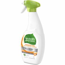 Seventh Generation Disinfecting Multi-Surface Cleaner For Nonporous Surface - 26 fl oz (0.8 quart) - Lemongrass Citrus Scent - Recommended For: Oil Remover - Streak-free, Disinfectant, Odor Neutralizer - 1 Each