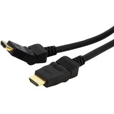 StarTech.com 6 ft 180° Rotating High Speed HDMI® Cable - HDMI - M/M 6 ft HDMI Video Cable for Blu-ray Player, HDTV, DVD Player, Stereo Receiver, Audio/Video Device, TV, Monitor, Workstation, Projector - First End: 1 x 19-pin HDMI 1.3b Digital Audi
