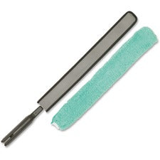 Rubbermaid Commercial HYGEN Quick-Connect Flexible Dusting Wand 28.8" Overall Length - Black - 1 Each