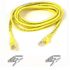 Belkin RJ45 CAT-5e Patch Cable, Snagless Molded Yellow 03 3 ft Category 5e Network Cable for MacBook Air, MacBook Pro, Network Device - First End: 1 x RJ-45 Network - Male - Second End: 1 x RJ-45 Network - Male - Patch Cable - Gold Plated Connector - Plen