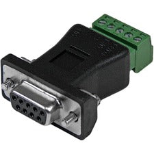 StarTech.com RS422 RS485 Serial DB-9 to Terminal Block Adapter 1 x 9-pin DB-9 Serial Male - Terminal Block - Black - 1 Each