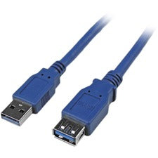 StarTech.com 6 ft SuperSpeed USB 3.0 Extension Cable A to A M/F 6 ft USB Data Transfer Cable - First End: 1 x 9-pin USB 3.0 Type A - Male - Second End: 1 x 9-pin USB 3.0 Type A - Female - 5 Gbit/s - Extension Cable - Shielding - Nickel Plated Connector -