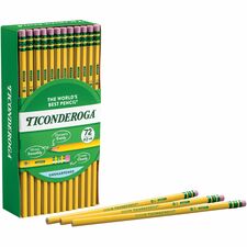 Ticonderoga No. 2 Pencils #2 - Yellow Cedar Barrel - 72 / Box