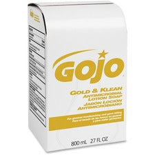 Gojo® Gold & Klean Antimicrobial Lotion Soap Fresh Scent - 27.05 fl oz - Bacteria Remover, Dirt Remover, Kill Germs, Residue - Hand - Antibacterial - Leak Proof, Bio-based, Non-clog - 1 Each