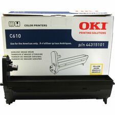 Oki 44315101/02/03/04 Image Drum LED Print Technology - 20000 Pages - Yellow - 1 Each