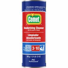 Comet Deodorizing Cleanser For Hard Surface, Toilet Bowl, Tile, Tub, Sink, Chrome, Stainless Steel, Fiberglass, Marble - 21 oz (1.31 lb) - Non-staining - 1 Each