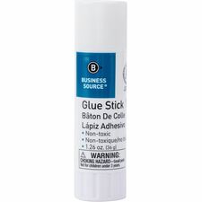 Business Source Glue Stick 1.26 oz - White - 1 Each