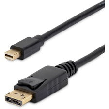 StarTech.com 3 ft Mini DisplayPort to DisplayPort 1.2 Adapter Cable M/M - DisplayPort 4k 3 ft DisplayPort/Mini DisplayPort A/V Cable for Audio/Video Device, Notebook, Monitor, Projector, TV, HDTV - First End: 1 x 20-pin DisplayPort 1.2 Digital Audio/Video
