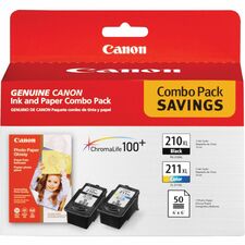 Canon PG210/CL211 Original Inkjet Ink Cartridge - Color, Black - 3 / Pack Inkjet - 3 / Pack