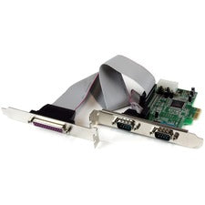 StarTech.com 2S1P Native PCI Express Parallel Serial Combo Card with 16550 UART Dual-profile Plug-in Card - 16550 UART - PCI Express x1 - PC, Mac, Linux - 1 x Number of Parallel Ports External - 2 x Number of Serial Ports External - 1 - TAA Compliant