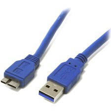 StarTech.com 3 ft SuperSpeed USB 3.0 Cable A to Micro B 3 ft USB/USB Micro-B Data Transfer Cable for PC, Notebook, External Hard Drive - First End: 1 x 9-pin USB 3.0 Type A - Male - Second End: 1 x 10-pin Micro USB 3.0 Type B - Male - 5 Gbit/s - Shielding