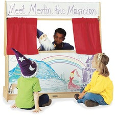 Jonti-Craft Write-n-Wipe Imagination Station Baltic Stand - Floor Standing - Durable, Rounded Corner, Yellowing Resistant - Assembly Required - 1 Each