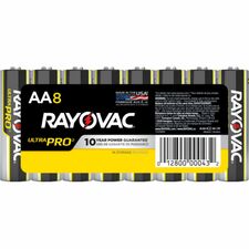 Rayovac Ultra Pro Alkaline AA Batteries For Multipurpose - AA - 1.5 V DC - 8 / Pack
