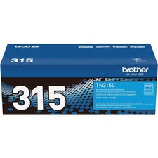 Brother TN315C Original Laser Toner Cartridge - Cyan - 1 Each 3500 Pages