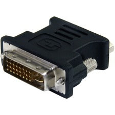 StarTech.com DVI to VGA Cable Adapter - Black - M/F 1 x 29-pin DVI-I (Dual-Link) Video Male - 1 x 15-pin HD-15 VGA Female - Black - 1 Each