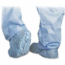 Medline Protective Shoe Covers Regular/Large - Polypropylene - Blue - 100 / Box