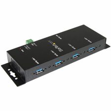 StarTech.com 4 Port Industrial USB 3.0 Hub - Mountable - Rugged USB Hub USB 3.0 Type B - External - 4 USB Port(s) - 4 USB 3.0 Port(s) - PC - TAA Compliant