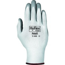 Ansell HyFlex Health Hyflex Gloves X-Large Size - White, Gray - Abrasion Resistant - For Healthcare Working - 2 / Pair