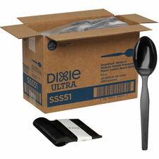 GP Pro Dixie Ultra Smartstock Series-O Medium-weight Combo Spoon Refill Spoon - 1 x Spoon - Black - 40/Pack - 24 / Carton