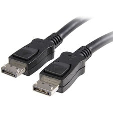 StarTech.com 20 ft DisplayPort Cable with Latches - M/M 20 ft DisplayPort Video Cable for Audio/Video Device, Workstation, Monitor, Projector, Graphics Card, Notebook - First End: 1 x DisplayPort Digital Audio/Video - Male - Second End: 1 x DisplayPort Di
