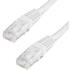 StarTech.com 100ft White Cat6 UTP Patch Cable ETL Verified 100 ft Category 6 Network Cable for Network Device - First End: 1 x RJ-45 Network - Male - Second End: 1 x RJ-45 Network - Male - 10 Gbit/s - Patch Cable - Gold Plated Connector - CMG - 24 AWG - W