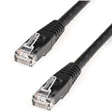 StarTech.com 8ft Black Cat6 UTP Patch Cable ETL Verified 8 ft Category 6 Network Cable for Network Device, Wall Outlet, Hub, Workstation, Distribution Panel - First End: 1 x RJ-45 Network - Male - Second End: 1 x RJ-45 Network - Male - 10 Gbit/s - Patch C