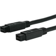 StarTech.com FireWire Cable 6 ft FireWire Data Transfer Cable - First End: 1 x 9-pin FireWire - Male - Second End: 1 x 9-pin FireWire - Male - Black - 1 Each