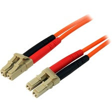 StarTech.com 10m Multimode 50/125 Duplex Fiber Patch Cable LC - LC 32.81 ft Fiber Optic Network Cable for Network Device - First End: 2 x LC Network - Male - Second End: 2 x LC Network - Male - 10 Gbit/s - Patch Cable - LSZH - 50/125 µm - Orange - 1