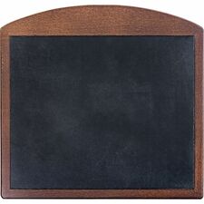 Dacasso Walnut & Leather Mouse Pad 10" Height x 9.50" Width - Black, Walnut - Leather, Wood - 1 Each
