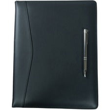 Dacasso Letter Portfolio 8 1/2" x 11" - Black - 1 Each
