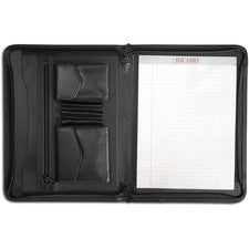 Dacasso Letter Portfolio 8 1/2" x 11" - Black - 1 Each