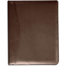 Dacasso Letter Pad Folio 8 1/2" x 11" - Chocolate Brown - 1 Each