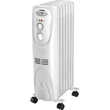 Lorell 3-Setting Oil-Filled Heater Oil Filled - Electric - 1500 W - 3 x Heat Settings - White