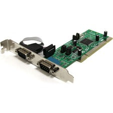 StarTech.com 2 Port PCI RS422/485 Serial Adapter Card with 161050 UART Dual-profile Plug-in Card - 161050 UART - Universal PCI - PC - 2 x Number of Serial Ports External - 1 - TAA Compliant