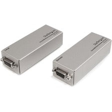 StarTech.com Serial DB9 RS232 Extender over Cat 5 - Up to 3300 ft (1000 meters) 2 x Network (RJ-45) - 3280.84 ft Extended Range - Steel - Silver
