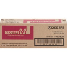 Kyocera TK-582M Original Laser Toner Cartridge - Magenta - 1 Each 2800 Pages