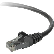 Belkin CAT6 Ethernet Patch Cable, RJ45, M/M 5 ft Category 6 Network Cable for Network Device - First End: 1 x RJ-45 Network - Male - Second End: 1 x RJ-45 Network - Male - Patch Cable - Gold Plated Connector - Gold Plated Contact - Black - 1 Each