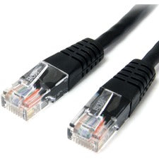 StarTech.com 6 ft Black Molded Cat5e UTP Patch Cable 6 ft Category 5e Network Cable - First End: 1 x RJ-45 - Male - Second End: 1 x RJ-45 - Male - Patch Cable - Black - 1 Each