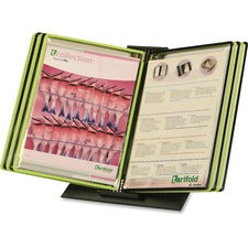 Djois by Tarifold Black Line Metal Display Desktop Set Desktop - 10 Panels - Support Letter 8.50" x 11" Media - Wire-reinforced, Expandable - 11" Height x 14" Width x 6" Depth - 1 Each