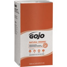 Gojo® Natural Orange Pumice Hand Cleaner Citrus Scent - 1.32 gal - Oil Remover, Dirt Remover, Grease Remover, Soil Remover - Hand - White - Fast Acting - 1 Each