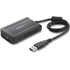 StarTech.com USB to VGA External Video Card Multi Monitor Adapter - 1920x1200 1 x 15-pin HD-15 VGA Female - 1 x 4-pin Type A USB 2.0 USB Male - 1920 x 1200 Supported - Gray - 1 Each - TAA Compliant