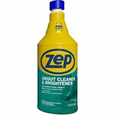 Zep Commercial Grout Cleaner and Brightener For Grout, Professional, Tile, Floor, Bathroom - 32 fl oz (1 quart) - Easy to Use, Durable - Yellow - 1 Each