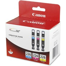 Canon CLI-226 Original Inkjet Ink Cartridge - Cyan, Magenta, Yellow - 1 Each Inkjet - Cyan, Magenta, Yellow - 1 Each
