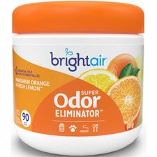 Bright Air Super Odor Eliminator Air Freshener 14 oz - Mandarin Orange, Fresh Lemon - 60 Day - 1 Each