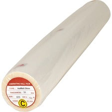 Business Source Glossy Surface Laminating Roll Film Laminating Pouch/Sheet Size: 25" Width x 500 ft Length x 1.50 mil Thickness - for Document - Clear - 2 / Box