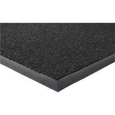 Genuine Joe Ultraguard Berber Heavy Traffic Mat Hard Floor, Indoor, Outdoor - 72" Length x 48" Width - Rubber - Charcoal Black - 1 Each