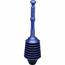 Impact Deluxe Professional Plunger 2.75" Cup Diameter - Polyethylene - Dark Blue - Toilet - Splash Proof