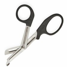 Medline Konig Bandage and Clothing Scissors 7" Overall Length Serrated Blade - Black - 1 Each