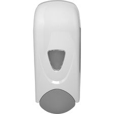 Genuine Joe Foam-Eeze Foam Soap Dispenser Manual - 1.06 quart Capacity - Refillable, Site Window, Durable - Gray, White - 1 Each